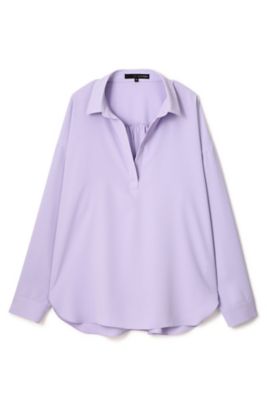 【SALE（三越）】＜22OCTOBRE＞ 落ち感スキッパーシャツ(8537198207) パープル 【三越・伊勢丹/公式】