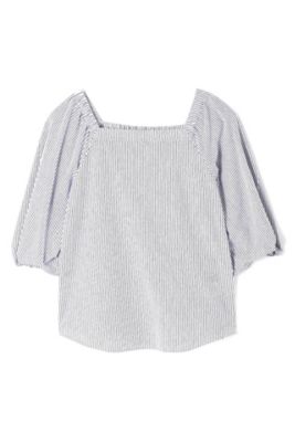 【SALE（三越）】＜22OCTOBRE＞ [ウォッシャブル]ストライプジャージーシャツ(8537198559) ネービーブルー 【三越・伊勢丹/公式】
