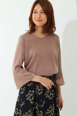 ＜22OCTOBRE＞ ヌバッキーブラウス(8537236856) ベージュ 【三越・伊勢丹/公式】