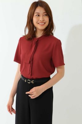 ＜22OCTOBRE＞ [洗える]ボウタイブラウス(8537298704) チャイロ 【三越・伊勢丹/公式】
