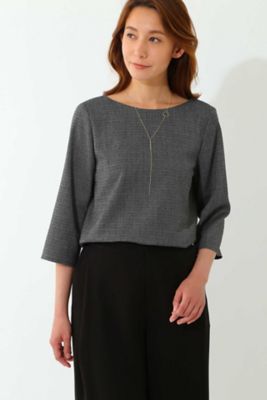 ＜22OCTOBRE＞ ブランドブッチャーセットアップブラウス(8537298853) クロ 【三越・伊勢丹/公式】
