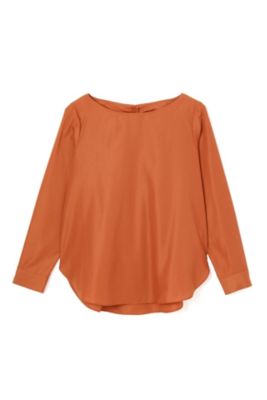 【SALE（三越）】＜22OCTOBRE L＞ ◆大きいサイズ◆バックシャンシャツ(8597136408) オレンジ 【三越・伊勢丹/公式】