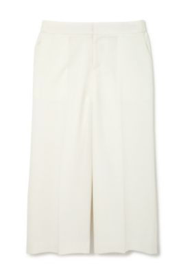 【SALE（三越）】＜22OCTOBRE L＞ ◆大きいサイズ◆ラチネ細長ガウチョパンツ(8597141261) シロ 【三越・伊勢丹/公式】