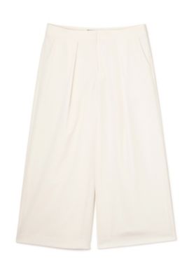 【SALE（三越）】＜22OCTOBRE L＞ ◆大きいサイズ◆タックボリュームボトム(8597141458) シロ 【三越・伊勢丹/公式】