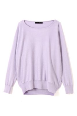 【SALE（三越）】＜22OCTOBRE L＞ ◆大きいサイズ◆シルクコットンニット(8597155256) パープル 【三越・伊勢丹/公式】