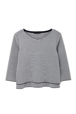 【SALE（三越）】＜22OCTOBRE L＞ ◆大きいサイズ◆ニットアップトップス(8597175257) ネービーブルー 【三越・伊勢丹/公式】