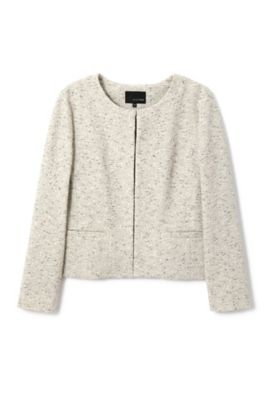 【SALE（三越）】＜22OCTOBRE L＞ ◆大きいサイズ◆インレイツイードジャケット(8597193214) シロ 【三越・伊勢丹/公式】