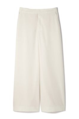 【SALE（三越）】＜22OCTOBRE L＞ ◆大きいサイズ◆ポリエステルワイドパンツ(8597197513) シロ 【三越・伊勢丹/公式】