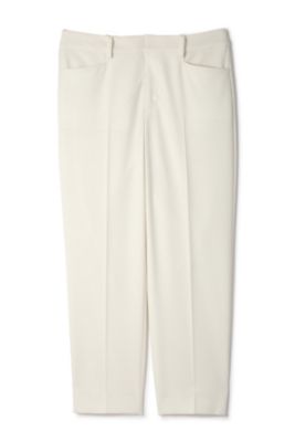 【SALE（三越）】＜22OCTOBRE L＞ ◆大きいサイズ◆T/Rギャバクロップドトラウザー(8597197514) シロ 【三越・伊勢丹/公式】