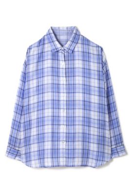 【SALE（三越）】＜22OCTOBRE L＞ ◆大きいサイズ◆フォルムリバーシブルシャツ(8597198459) アオ 【三越・伊勢丹/公式】