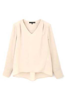 ＜22OCTOBRE L＞ ◆大きいサイズ◆ヴィーナスバックサテンブラウス(8597236907) ピンク 【三越・伊勢丹/公式】