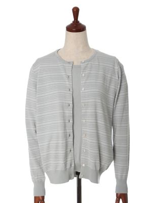 【SALE（三越）】＜I．T．'S．international(イッツインターナショナル)＞ クルーネックニットアンサンブル(1071173003) サックス 【三越・伊勢丹/公式】