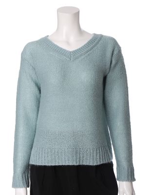 【SALE（三越）】＜エフデ/ef-de＞ Vネックドロップショルダーニット (5164170801) ペパーミント 【三越・伊勢丹/公式】