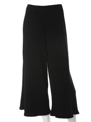 【SALE（三越）】＜エフデ/ef-de＞ リブワイドニットパンツ(5164176044) クロ 【三越・伊勢丹/公式】