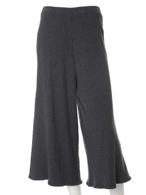 【SALE（三越）】＜エフデ/ef-de＞ リブワイドニットパンツ(5164176044) チャコールグレー 【三越・伊勢丹/公式】