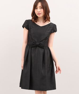 ＜エフデ/ef-de＞ サイドギャザーAラインワンピース(5171121024) クロ 【三越・伊勢丹/公式】