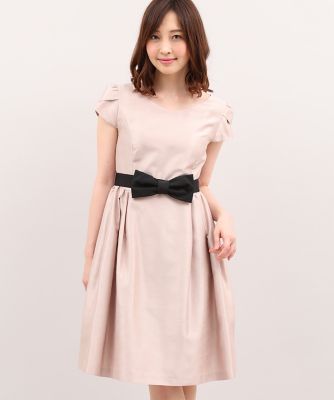 ＜エフデ/ef-de＞ サイドギャザーAラインワンピース(5171121024) ベージュ 【三越・伊勢丹/公式】