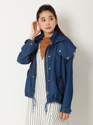【SALE（三越）】＜エフデ/ef-de＞ 《NECO BRAND》メープル(R)・デニムフーデットブルゾン(5171144302) インディゴ 【三越・伊勢丹/公式】