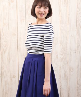 【SALE（三越）】＜エフデ/ef-de＞ オフショルボーダーニット(5171170006) コン 【三越・伊勢丹/公式】