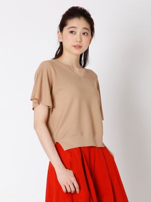 【SALE（三越）】＜エフデ/ef-de＞ フレアスリーブニット《COO》(5171170010) グレイッシュピン 【三越・伊勢丹/公式】