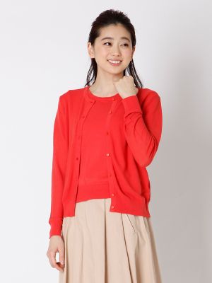 【SALE（三越）】＜エフデ/ef-de＞ ニットカーディガンアンサンブル《KOHAKU》(5171173001) チェリーピンク 【三越・伊勢丹/公式】