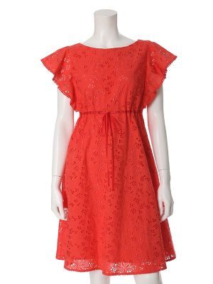 【SALE（三越）】＜エフデ/ef-de＞ パンチングレースワンピース(5172121029) オレンジ 【三越・伊勢丹/公式】