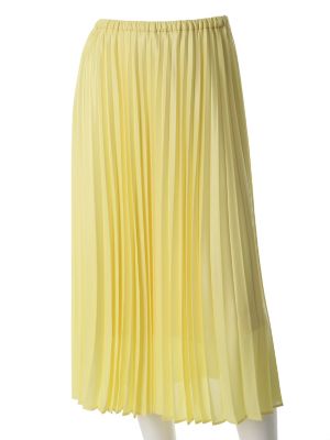 【SALE（三越）】＜エフデ/ef-de＞ ロングプリーツスカート(5172152029) イエロー 【三越・伊勢丹/公式】