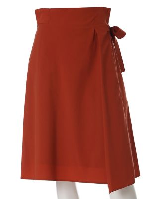 【SALE（三越）】＜エフデ/ef-de＞ サイドリボンタックスカート《Prime flex》(5172152033) オレンジ 【三越・伊勢丹/公式】