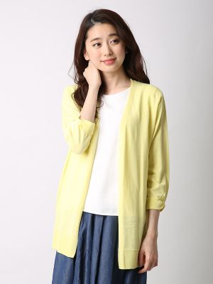 【SALE（三越）】＜エフデ/ef-de＞ リラクシングニットカーディガン(5172178006) イエロー 【三越・伊勢丹/公式】