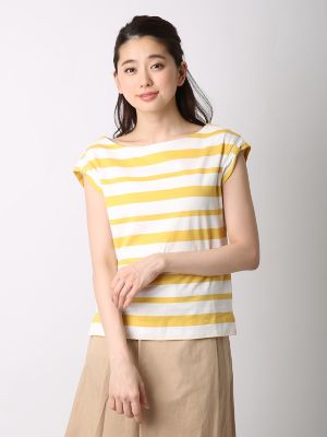 【SALE（三越）】＜エフデ/ef-de＞ 《NECO BRAND》マリンボーダーカットソー(5172190342) イエロー 【三越・伊勢丹/公式】