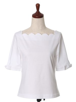【SALE（三越）】＜エフデ/ef-de＞ サークルカットプルオーバー(5173190008) シロ 【三越・伊勢丹/公式】
