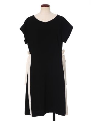 【SALE（三越）】＜マーリエ パー エフデL＞ 大きいサイズ サイドリボンワンピース(5471121011) クロ 【三越・伊勢丹/公式】