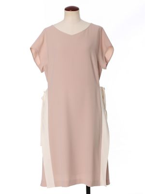 【SALE（三越）】＜マーリエ パー エフデL＞ 大きいサイズ サイドリボンワンピース(5471121011) グレーベージュ 【三越・伊勢丹/公式】