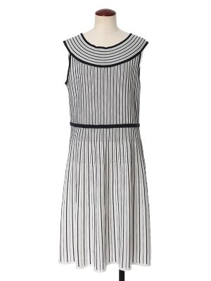 【SALE（三越）】＜マーリエ パー エフデL＞ 大きいサイズ リラクシングストライプワンピース(5471172002) オフシロ 【三越・伊勢丹/公式】