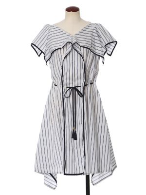 【SALE（三越）】＜マーリエ パー エフデL＞ 大きいサイズ ビッグカラーストライプワンピース(5472121031) コン 【三越・伊勢丹/公式】