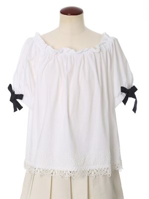 【SALE（三越）】＜マーリエ パー エフデL＞ 大きいサイズ 2WAYオフショルダーカットソー(5473190008) オフシロ 【三越・伊勢丹/公式】