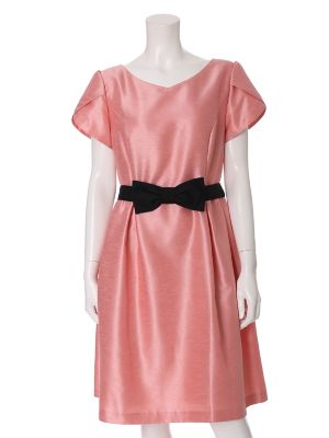 ＜ef-de L＞ 大きいサイズ 《ef-de》シャイニーフレアワンピース(5571121024) ピンク 【三越・伊勢丹/公式】