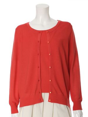 【SALE（三越）】＜ef-de L＞ 大きいサイズ 《ef-de》ニットアンサンブル《KOHAKU》(5571173001) チェリーピンク 【三越・伊勢丹/公式】