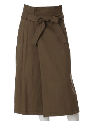 【SALE（三越）】＜ef-de L＞ 大きいサイズ 《NECO BRAND》グリストーン加工ハイウエストガウチョ(5572162301) カーキ 【三越・伊勢丹/公式】