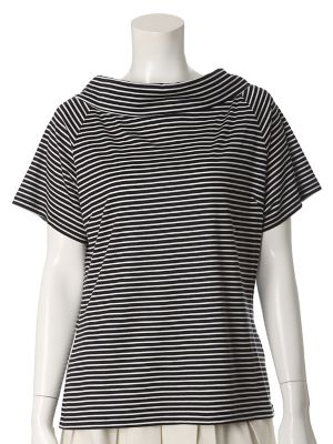 【SALE（三越）】＜ef-de L＞ 大きいサイズ 《ef-de》バックリボンネックカットソー(5572190359) ボーダー 【三越・伊勢丹/公式】