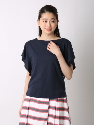 ＜ef-de L＞ 大きいサイズ 《ef-de》フリルスリーブカットソー(5572190730) コン 【三越・伊勢丹/公式】