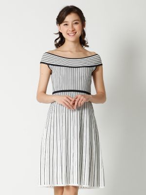 【SALE（三越）】＜マーリエ パー エフデ＞ リラクシングストライプワンピース(5971172002) オフシロ 【三越・伊勢丹/公式】