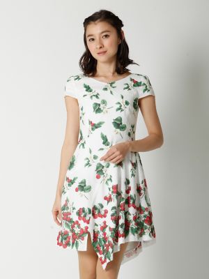 【SALE（三越）】＜マーリエ パー エフデ＞ ラズベリープリントワンピース(5972121035) オフシロ 【三越・伊勢丹/公式】