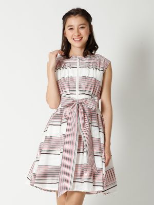 【SALE（三越）】＜マーリエ パー エフデ＞ ボートネックボーダーワンピース(5972121044) アカ 【三越・伊勢丹/公式】