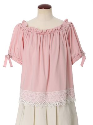【SALE（三越）】＜マーリエ パー エフデ＞ 2WAYヘムレースカットソー(5973190008) ピンク 【三越・伊勢丹/公式】