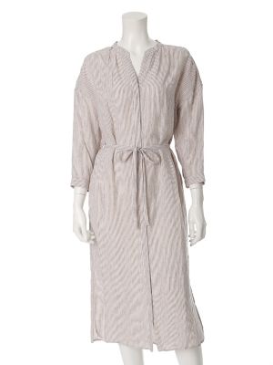 【SALE（三越）】＜7IDコンセプト＞ リネンノーカラーシャツワンピース(7072121015) ベージュ 【三越・伊勢丹/公式】
