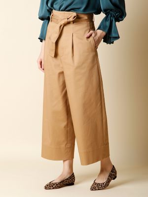 ＜INED/イネド＞ ハイウエストワイドパンツ(7173161014) ベージュ 【三越・伊勢丹/公式】