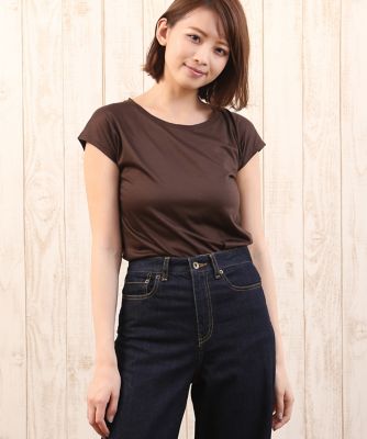 ＜INED/イネド＞ ベーシックカットソー(7173190031) チャ 【三越・伊勢丹/公式】