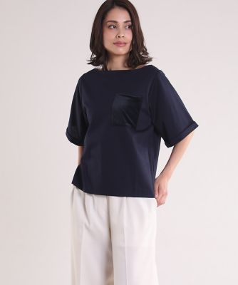 ＜INED/イネド＞ 《SUPERIOR CLOSET》ベロアポケットカットソー(7173190641) コン 【三越・伊勢丹/公式】