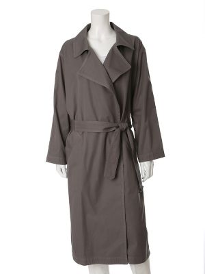 ＜イネドL＞ 《INED》ボリュームトレンチコート(7571114004) カーキ 【三越・伊勢丹/公式】